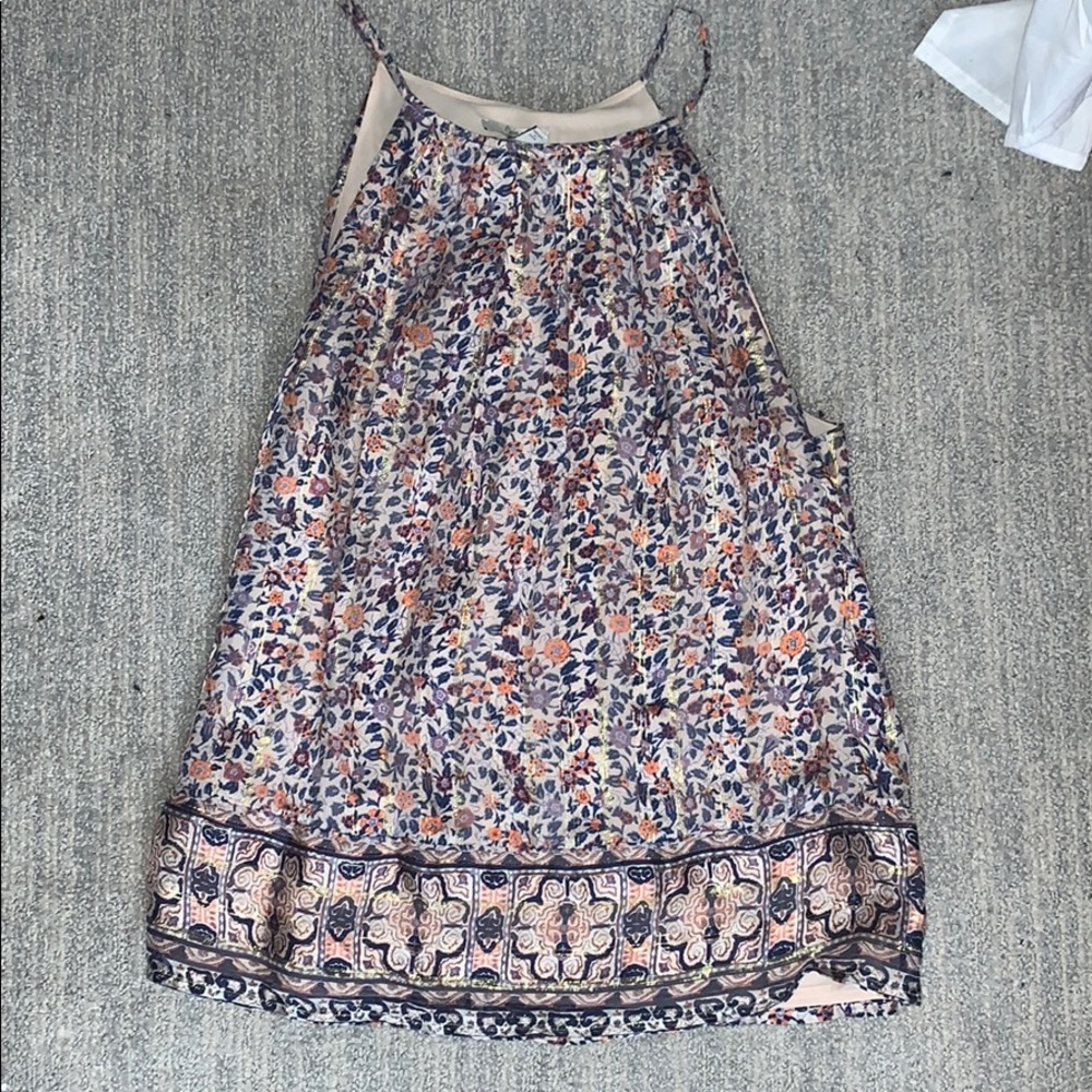 Join patterned tank top